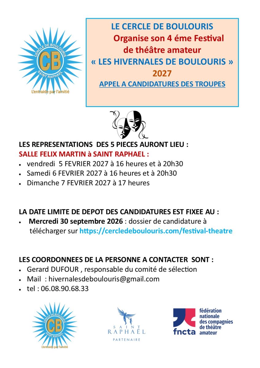 Festival de théâtre Amateur 2027